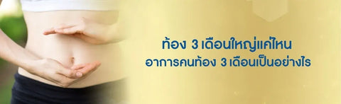 ท้อง 3 เดือนใหญ่แค่ไหน อาการคนท้อง 3 เดือนเป็นอย่างไร 